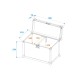 ROADINGER Flightcase per 2x LED PFE-50 Profile Spot - Custodia Professionale Multistrato