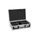 ROADINGER Flightcase per 4x LED IP PAR 3x12W HCL - Custodia Protettiva Professionale