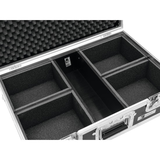 ROADINGER Flightcase per 4x LED IP PAR 3x12W HCL - Custodia Protettiva Professionale