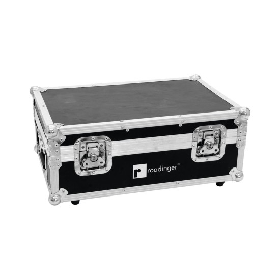 ROADINGER Flightcase per 4 AKKU TL-3 Trusslight con QuickDMX e Funzione di Ricarica