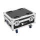 Flightcase ROADINGER per 4 AKKU IP UP-4 QuickDMX con Ricarica e Ruote Girevoli
