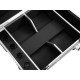Flightcase ROADINGER per 4 AKKU IP UP-4 QuickDMX con Ricarica e Ruote Girevoli