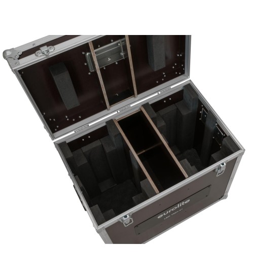 ROADINGER Flightcase per 2 LED TMH-41 - Protezione Ottimale e Vano Accessori