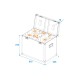 ROADINGER Flightcase per 2 LED TMH-41 - Protezione Ottimale e Vano Accessori