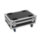 ROADINGER Flightcase per 4 AKKU BAR-6 Glow QCL Flex con Ricarica e Funzione QuickDMX