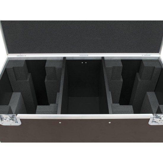 ROADINGER Flightcase Professionale per 2 DMH-300 LED con Ruote Girevoli e Vano Accessori