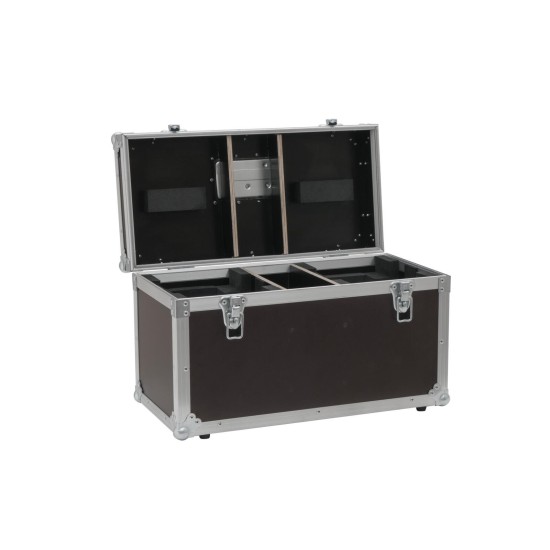 ROADINGER Flightcase per 2 LED TMH-17 con Vano Accessori e Struttura in Legno Multistrato