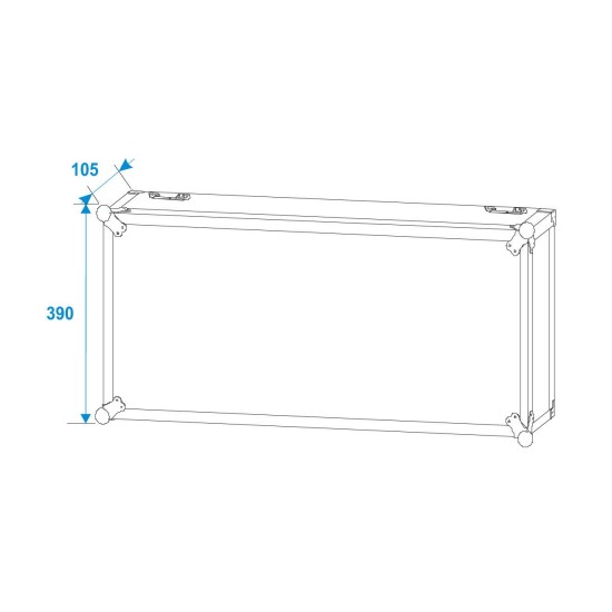Flightcase ROADINGER per 2 Spark Master con Ruote Girevoli - Custodia Protettiva Professionale