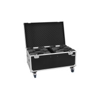 ROADINGER Flightcase PRO per 4 Moving Head LED TMH-X7 con Ruote Girevoli e Vano Accessori