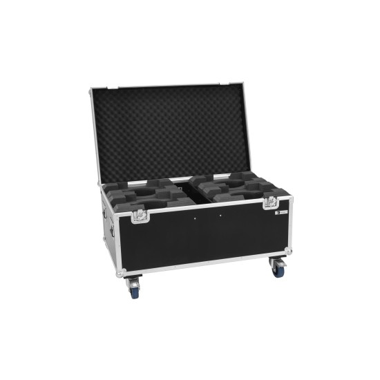 ROADINGER Flightcase PRO per 4 Moving Head LED TMH-X7 con Ruote Girevoli e Vano Accessori