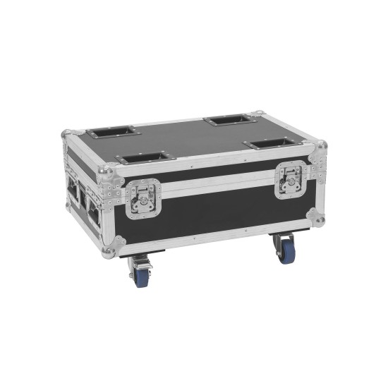 ROADINGER Flightcase Professionale con Ricarica per 4 AKKU IP UP-4 Plus HCL Spot WDMX