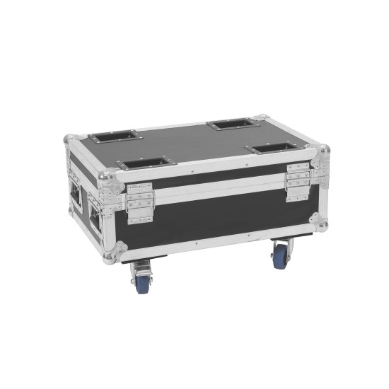 ROADINGER Flightcase Professionale con Ricarica per 4 AKKU IP UP-4 Plus HCL Spot WDMX