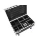 ROADINGER Flightcase Professionale con Ricarica per 4 AKKU IP UP-4 Plus HCL Spot WDMX