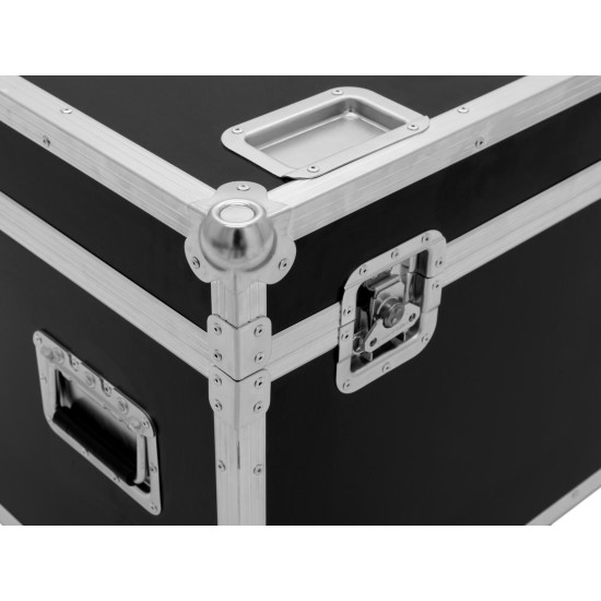 ROADINGER Flightcase per 4 LED TMH-X19 Moving Head con Ruote Girevoli e Hardware di Marca