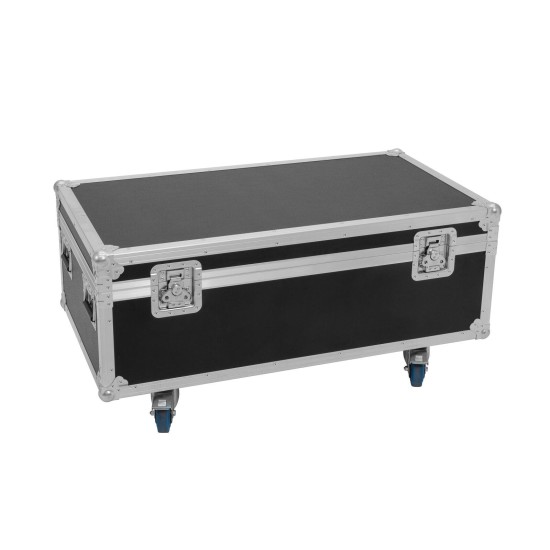 ROADINGER Flightcase 4x Multiflood Pro con Ruote Girevoli - Custodia Professionale per Illuminazione