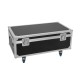 ROADINGER Flightcase 4x Multiflood Pro con Ruote Girevoli - Custodia Professionale per Illuminazione