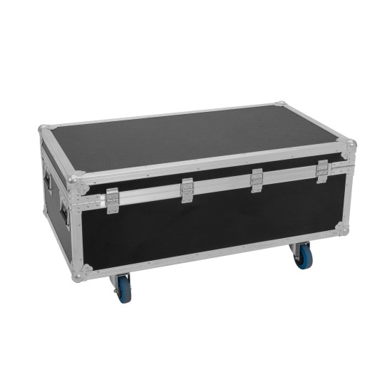 ROADINGER Flightcase 4x Multiflood Pro con Ruote Girevoli - Custodia Professionale per Illuminazione
