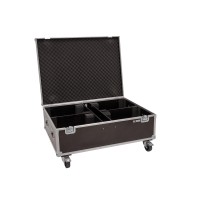 ROADINGER Flightcase PRO per 4 LED THA-150F con Ruote Girevoli e Vano Accessori