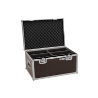 ROADINGER Flightcase 4x LED Silent Slim Spot - Custodia Professionale per Illuminazione