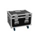 ROADINGER Flightcase Professionale per 4x LED TMH-X4 con Ruote e Vani Accessori