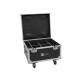 Flightcase ROADINGER per 4 AKKU IP PAR 7 QCL WDMX con Funzione di Ricarica e Ruote