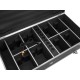 Flightcase ROADINGER per 8 AKKU IP PAR 7 QCL WDMX con Ricarica e Ruote Girevoli