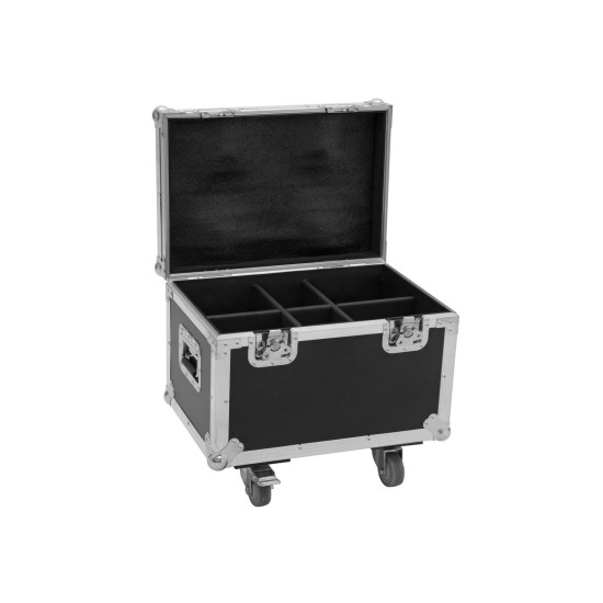 ROADINGER Flightcase con Ruote per 4 Luci LED TMH-13/17/S30/W36 - Custodia Professionale