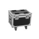 ROADINGER Flightcase con Ruote per 4 Luci LED TMH-13/17/S30/W36 - Custodia Professionale