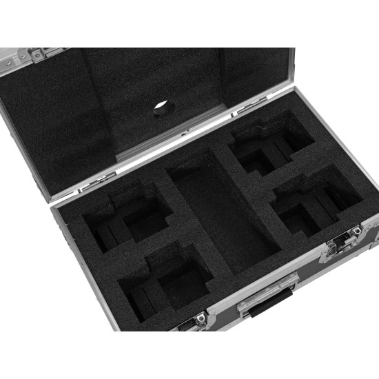 ROADINGER Flightcase per 4 AKKU Dot 1 RGB/WW con QuickDMX e Caricamento Integrato