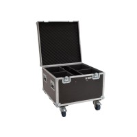 ROADINGER Flightcase 4x LED Theatre COB 100 con Ruote Girevoli e Imbottitura in Schiuma
