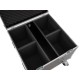 ROADINGER Flightcase 4x LED Theatre COB 100 con Ruote Girevoli e Imbottitura in Schiuma