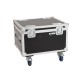 ROADINGER Flightcase PRO con Rotelle per 4 LED IP PAR 7x8W e 7x9W - Custodia Protettiva per Illuminazione