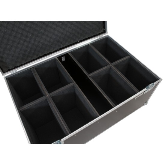 ROADINGER Flightcase Professionale con Ruote per 8 LED IP PAR 12x8W QCL/12x9W SQL Spot