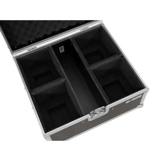 ROADINGER Flightcase per 4x THA-20PC - Valigia Protettiva LED da Palco