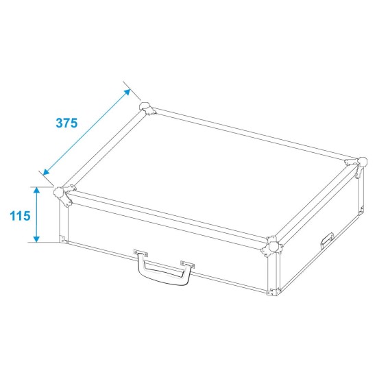 ROADINGER Flightcase TRM-402: Custodia Professionale per Attrezzature con Imbottitura in Schiuma