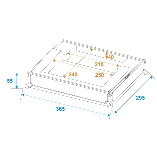 Custodia ROADINGER Flightcase Easy Show: Protezione Professionale in Multistrato di Betulla