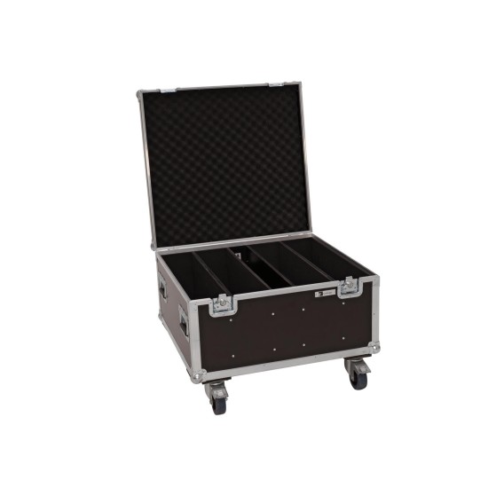 ROADINGER Flightcase con Rotelle - Protezione per 4 LED PLL-480