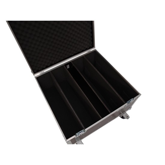 ROADINGER Flightcase con Rotelle - Protezione per 4 LED PLL-480