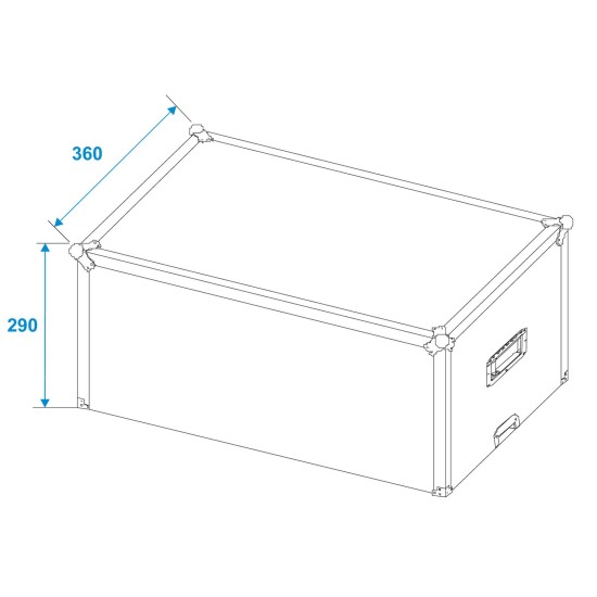 Flightcase ROADINGER FT-100 per Illuminazione e Audio - Robusto e Professionale