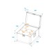 Custodia ROADINGER per 2x Audience Blinder 2x100W LED COB CW/WW - Flightcase Protettivo