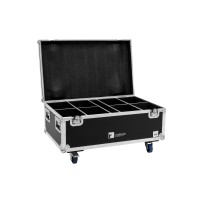 ROADINGER Flightcase con Ruote per 8x LED IP PAR 7x10W RGBL - Protezione e Mobilità
