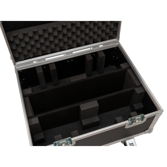 ROADINGER Flightcase Professionale per Proiettori LED CLS-9 QCL RGB/WW 9x7W con Ruote