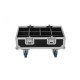 ROADINGER Flightcase BAS-1 per 8x SILENT PAR 6 QCL con Ruote e Vassoi Impilabili
