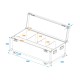 ROADINGER Flightcase per 4x LED IP Atmo Blinder 9 con Ruote e Imbottitura Schiuma