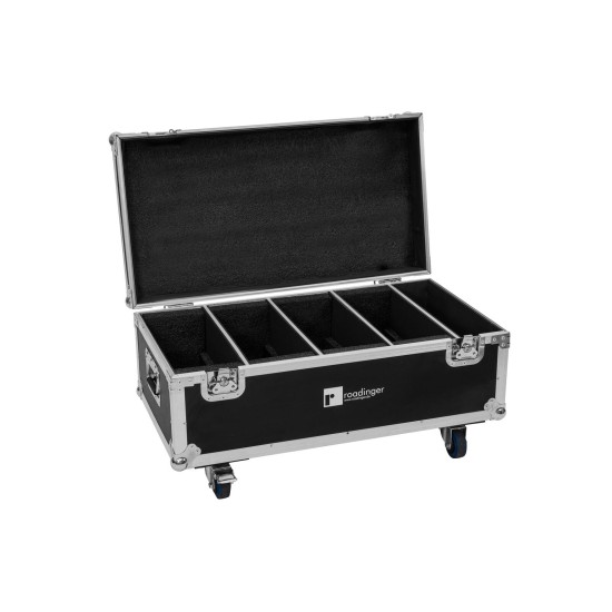 ROADINGER Flightcase Professionale con Ruote per 4x LED PLL-384, Custodia Antiurto