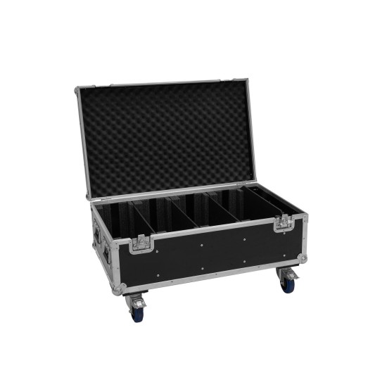 ROADINGER Flightcase per 4 LED PMB-4 COB QCL con Ruote - Custodia Professionale