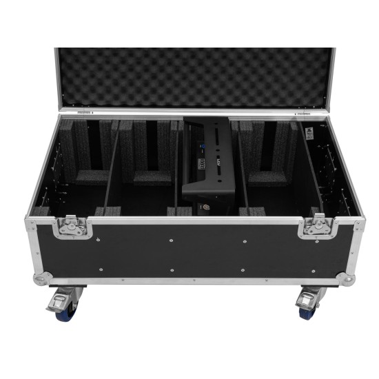 ROADINGER Flightcase per 4 LED PMB-4 COB QCL con Ruote - Custodia Professionale