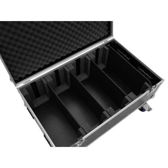 ROADINGER Flightcase per 4 LED PMB-4 COB QCL con Ruote - Custodia Professionale