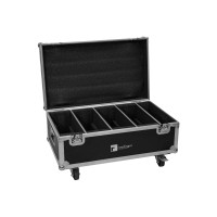Flightcase ROADINGER per 4 LED CLS-18 QCL RGB/WW con Ruote Girevoli
