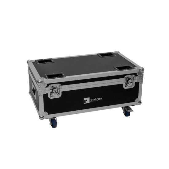 Flightcase ROADINGER per 4 LED CLS-18 QCL RGB/WW con Ruote Girevoli